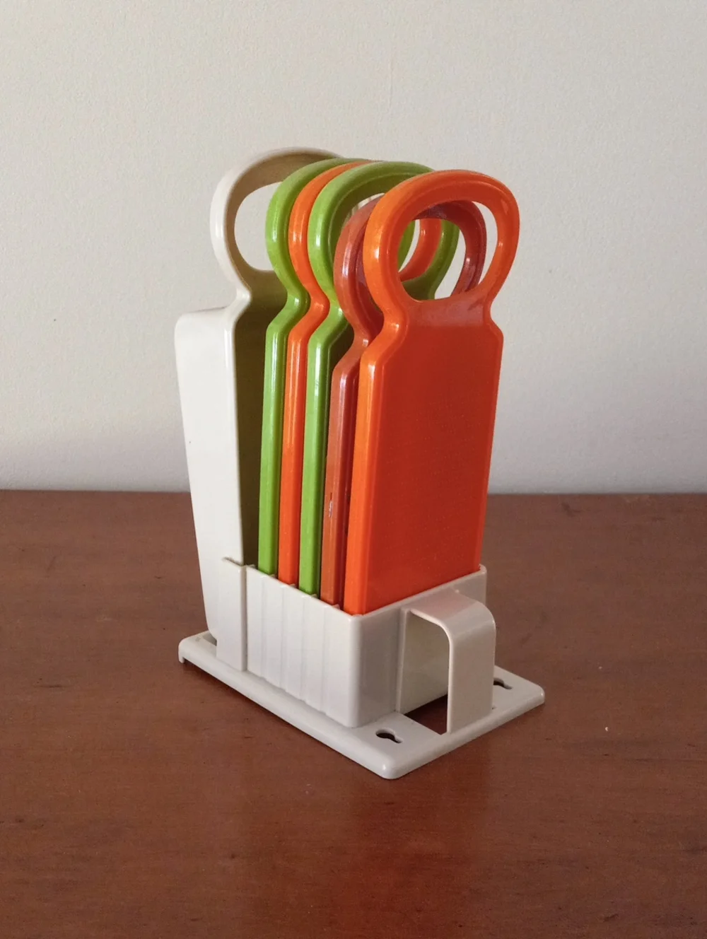 Vintage Mid-Century Plastic Grater/Slicer Set